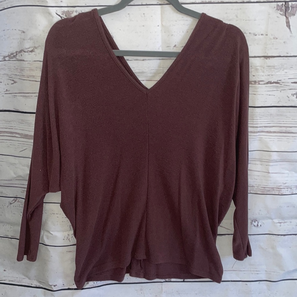 Fashion nova long sleeve sweater small plum